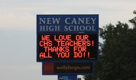 Founding of New Caney Sign